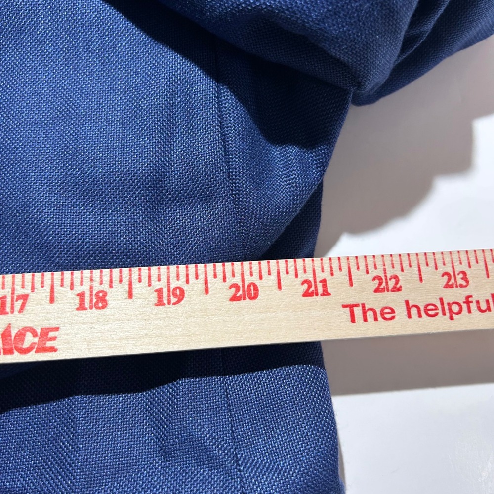 LRL Lauren 46R Sport Coat Linen Blend Blue Two Button Lined Vented Formal Summer - Picture 11 of 13